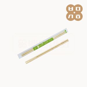 KO 일회용 opp 둥근대나무 젓가락(그린) 1000개 (100개x10봉지) 대표 이미지