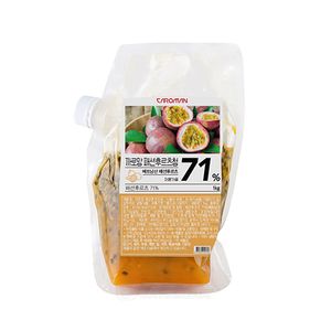 [까로망] 냉동 패션후르츠청 1kg 2개 묶음 대표 이미지