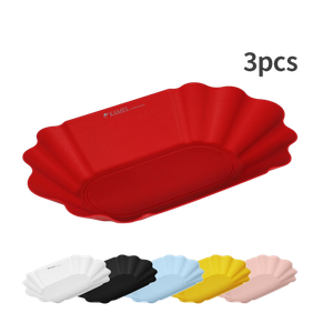 카멜 플리츠 멀티 서빙 트레이 3P(6 Colors) 대표 이미지