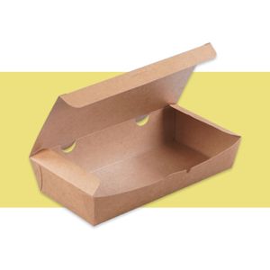 종이도시락 김밥포장 2호 크라프트 400개 CN 대표 이미지