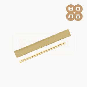 KO 일회용 둥근대나무 젓가락(크라프트지) 무지 3000개 (500개x6봉지) 대표 이미지