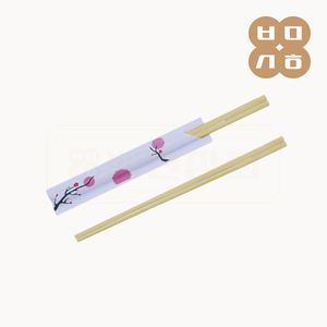 KO 24cm 반포장 일회용 벚꽃 대나무 젓가락 (100개x20봉지) 대표 이미지