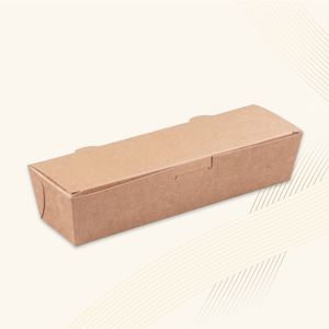 종이도시락 크라프트 긴한줄도시락 600개 CN 대표 이미지
