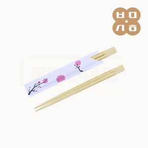KO 21cm 반포장 일회용 벚꽃 대나무 젓가락 (100개x20봉지) 대표 이미지