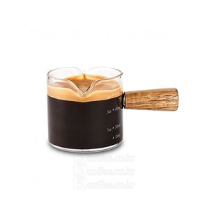 [누보] 우드 손잡이 유리샷잔 3oz 대표 이미지