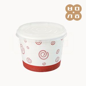PT 종이용기 초코 1000cc 300개 대표 이미지