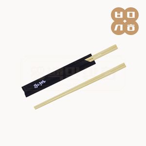 KO 24cm 반포장 블랙 일회용 대나무젓가락 (100개x20봉지) 대표 이미지